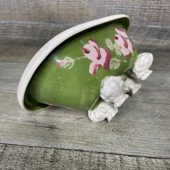 California Cleminsons Ceramic Bath Tub Soap Dish Hand Painted Vintage - Picture 10 of 11